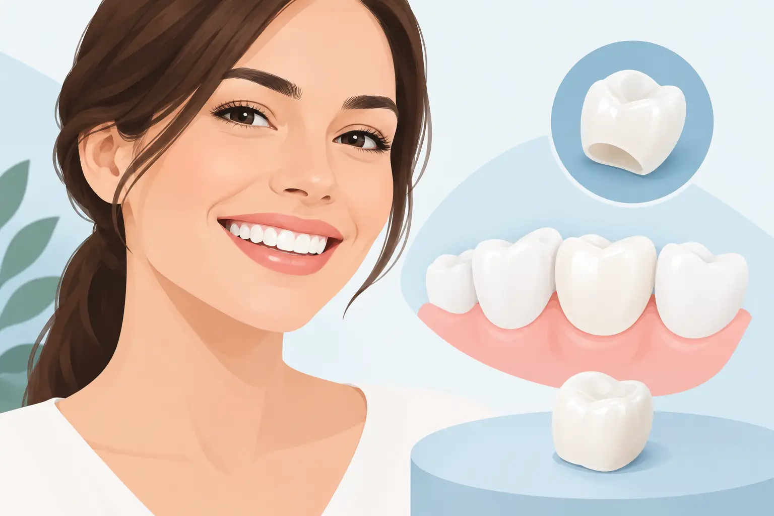 Coronas dentales de zirconio para una sonrisa natural